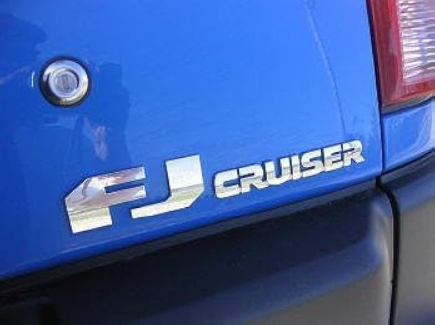 Amazon.com: Set FJ Cruiser Side Trunk Emblem Badges Chrome T